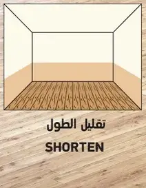 رسم توضيحي لتصميم تقليل الطول.