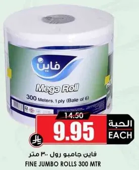 Fine Jumbo Rolls 300 MTR