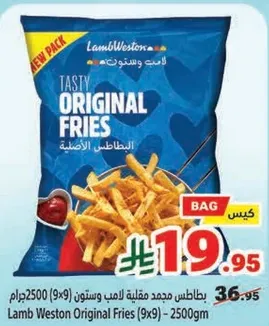 Lamb Weston Original Fries (9x9) - 2500gm