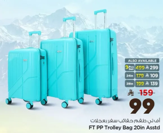FT PP Trolley Bag 20in Asstd