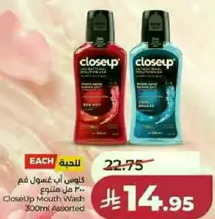 CloseUp Mouth Wash 300ml Assorted