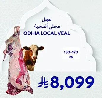 Local veal, 150-170 kg.