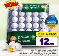 الفلاح بيض ابيض كبير 30 حبه