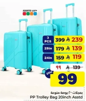 PP Trolley Bag 20inch Assorted