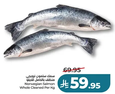 Norwegian Salmon Whole Cleaned Per Kg