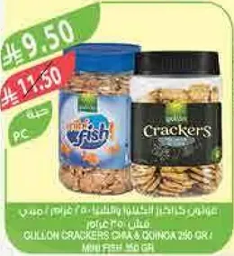 Crispy crackers made with chia and quinoa, 250g.