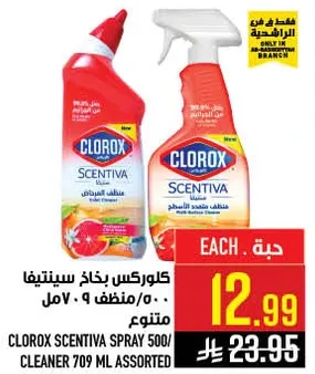 Clorox Scentiva Spray 500/709 ml assorted.