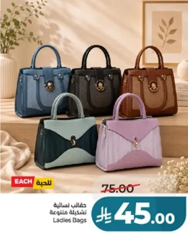 حقايب نساييه متنوعه.