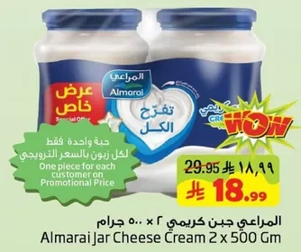 المراعي جبن كريمي 2 × 500 جرام