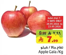 Gala Apples sold by the kilogram.