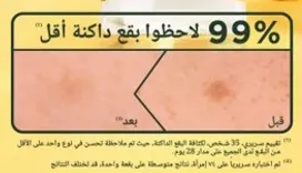 99% notice a darker spot less after using this product.