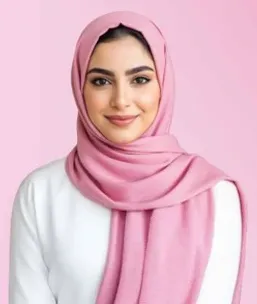 A beautiful pink hijab that adds elegance to any outfit.