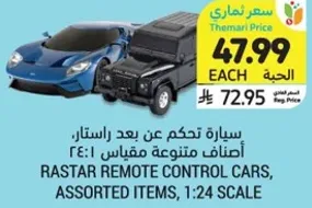 سياره تحكم عن بعد راسكار، اصناف متنوعه مقاييس 1:24.