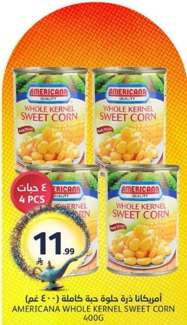 Americana Whole Kernel Sweet Corn 400g