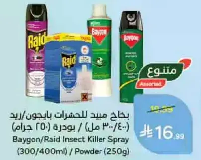 Baygon/Raid Insect Killer Spray (300/400ml) / Powder (250g)