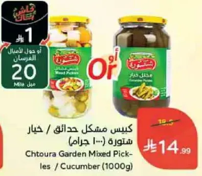 Chtoura Garden Mixed Pickles / Cucumber (1000g)