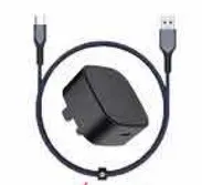 This is a USB charger with a cable.