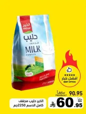 Full cream milk powder 2250g