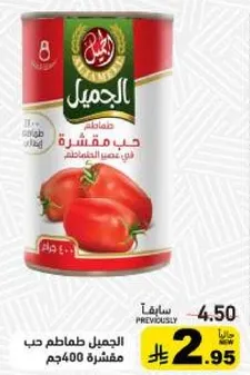 Canned tomatoes, peeled.