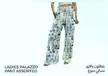 Ladies palazzo pant assorted