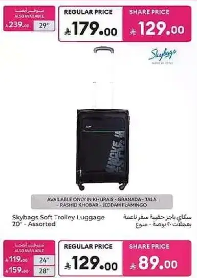 سكي باج حقيبه سفر ناعمه 20" - متنوع
