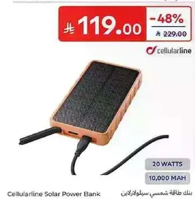 Cellularline Solar Power Bank