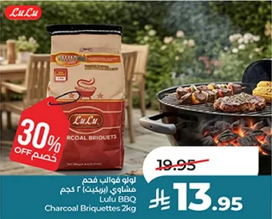 Lulu BBQ Charcoal Briquettes 2kg