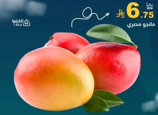 Egyptian mangoes, 1 kilogram.
