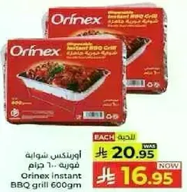 Orinex instant BBQ grill 600gm