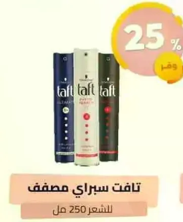 Taft Hair Spray for styling.