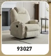 Comfortable reclining chair for relaxation.