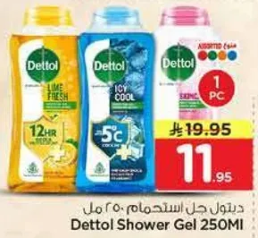 Dettol Shower Gel 250Ml
