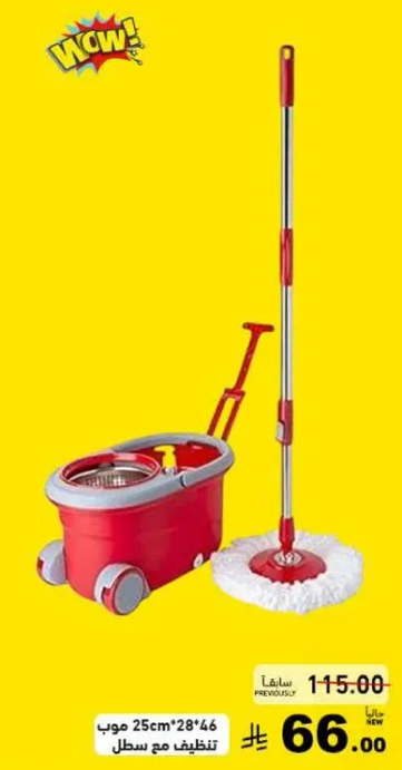 Mop and bucket set.