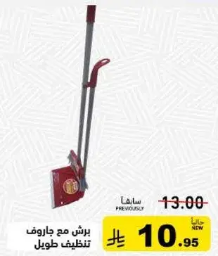 Broom with long handle