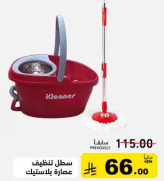 سطل تنظيف مع عصاره
