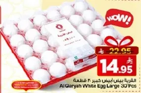 القريه بيض ابيض كبير 30 قطعه