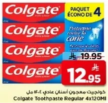 Colgate Toothpaste Regular 4x120ml