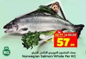 سمك السلمون النرويجي الكامل للكيلو