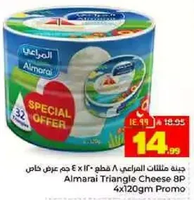 جبنه مثلثات المراعي 8 قطع 4x120 جرام