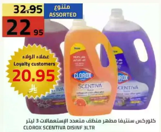 كلوركس سنيتيفا مطهر متعدد الاستعمالات 3 لتر