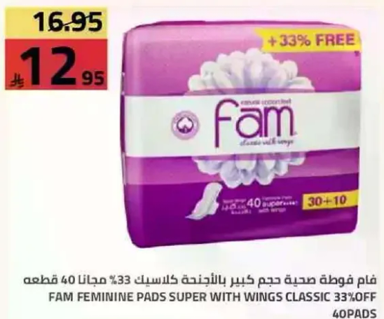 Fam Feminine Pads Super with Wings Classic 40 Pads