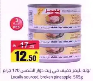 تون خفيف في زيت دوار الشمس 170 ج