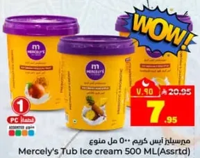 Mercely's Tub Ice Cream 500ml