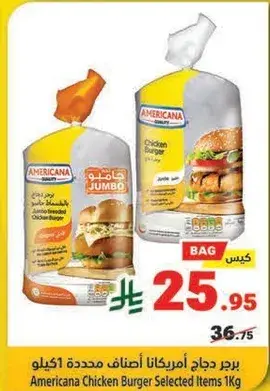 Americana Chicken Burger Selected Items 1kg