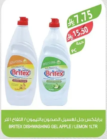 برايتكس جل لغسل الصحون بالتفاح والليمون 1 لتر