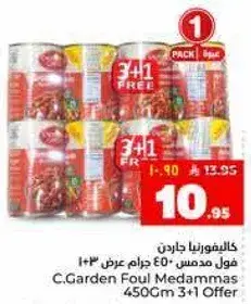 فول مداماس 450 جرام عرض 3+1