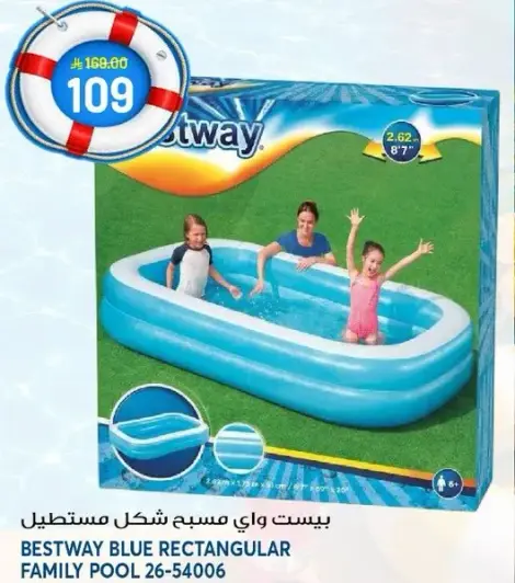 Bestway Blue Rectangular Family Pool 2.62x8'7"