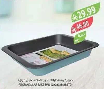 صينيه مستطيله للخبز 220×28 سم (متنوع).