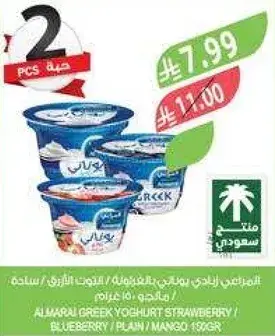 زبادي يوناني المراعي بالفراوله/التوت/الطبيعي 150 جرام