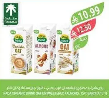 ندي مشروب الشوفان غير المحلي 1 لتر